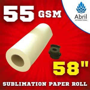 58" 55 GSM Sublimation Heat Transfer Paper Roll