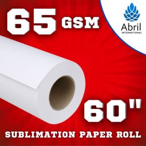 60" 65 GSM Sublimation Heat Transfer Paper Roll