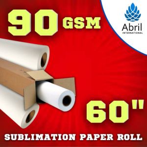 60" 90 GSM Sublimation Heat Transfer Paper Roll