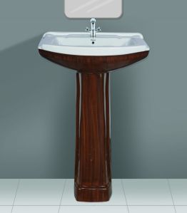 Wooden Designer Series Sophia Wash Basin Pedestal Set