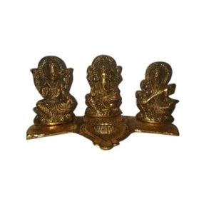 Brass Laxmi Ganesh Saraswati Statue