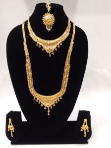 brass necklace set