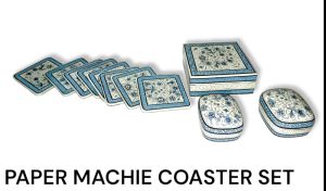 Paper machie coaster set