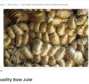 raw jute fiber