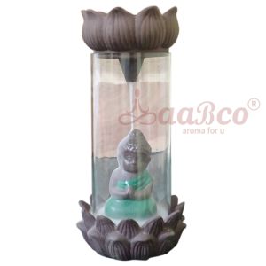Flower Glass Monk Back Flow Smoke Fountain