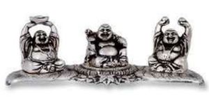 Laughing Buddah Statue Set of 3 pcs