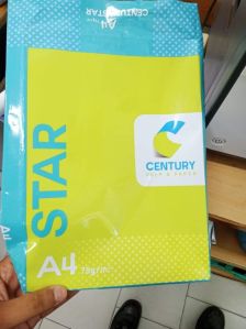 century star 75 gsm paper