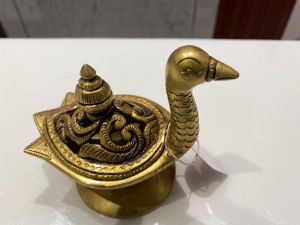 Brass Duck Shape Dhoop Holder