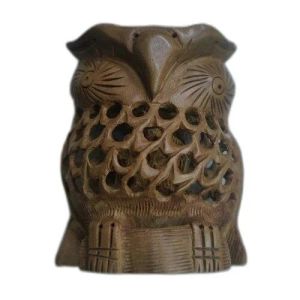 Sandalwood Owl Statue