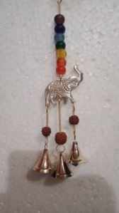 Brass elephant wind chimes