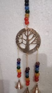 Brass tree wind chimes