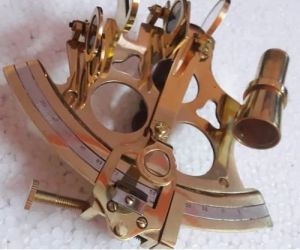 Polished Brass Antique Nautical Sextant