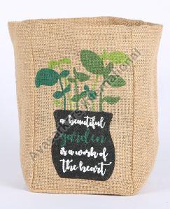 Decorative jute plant bags