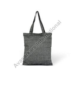 Plain Black Recycled Cotton Bag