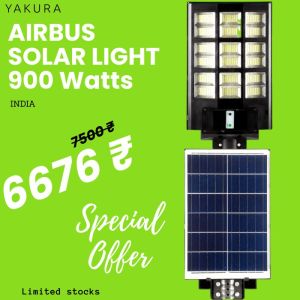 Airbus 900W - All in One Solar Street Light - Yakura Solar
