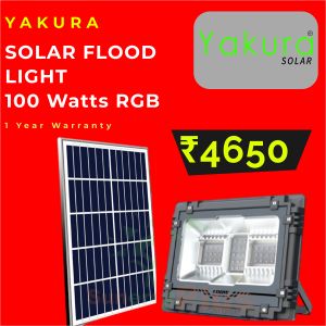 Portable Solar Flood Light 100 Watts RGB - Yakura Solar