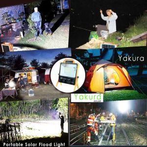 Portable Solar Flood Light 100W -  Yakura Solar