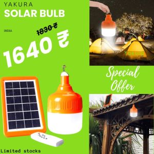 portable usb solar bulb