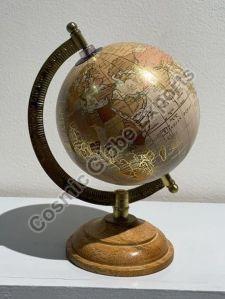 5 Inch World Globe with Wooden Base