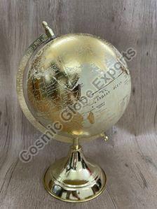 8 Inch Almunium Physical Map Globe With Metal Stand