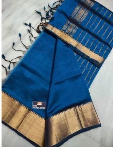 Mangalagiri silk strips saree