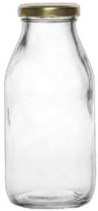 300 ML Short Milk Glass Bottle