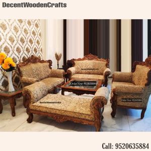 Premium Wooden Hand Carved Sofa Set
