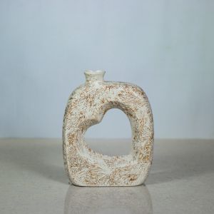 Square Heart Ceramic Vase