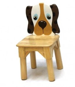Kids Wooden Dog Chair