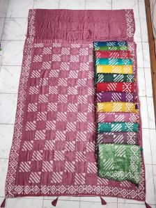 Pure baatik all over sequence work saree
