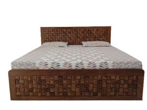 Evergreen Solid Wood King Size Bed