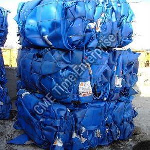 HDPE Drum Scrap, HDPE Blue Baled Drum Scrap
