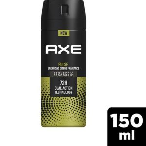 Axe Pulse Long Lasting Deodorant Body spray For Men 150 ml with Citrus Fragrance male grooming