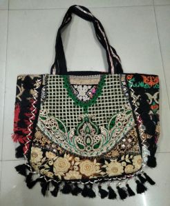 Indian Fancy Look Hand Bag Shoulder Women Boho Bag Suzani Embroidery Tote Purse  Bags