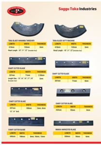 Arcnut Curve Chaff Cutter Blades