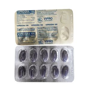 Viprogra Sildenafil Citrate Tablet 100mg (30 Tablets) – Vipro Lifescience