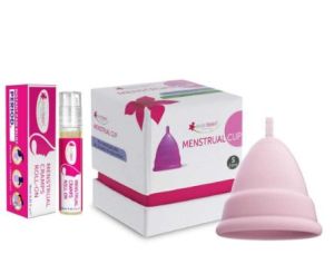 Everteen Small Menstrual Cup and Menstrual Cramps Roll On Combo