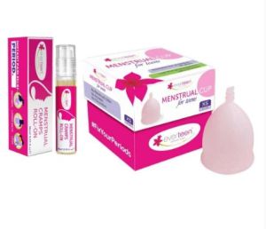 Everteen XS Menstrual Cup and Menstrual Cramps Roll On Combo