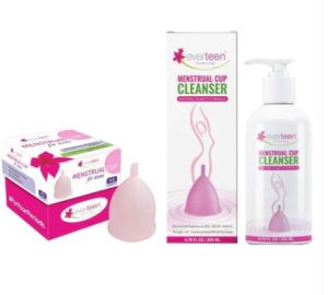 Everteen XS Menstrual Cup and Menstrual Cup Cleanser Combo