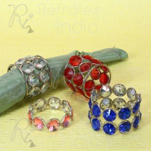 Bead & Crystal Napkin Ring