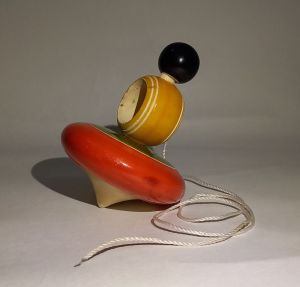 wooden spinning top