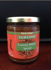 Creamy wheat sprout butter spread