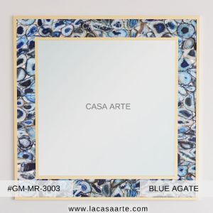 Blue Agate Mirror