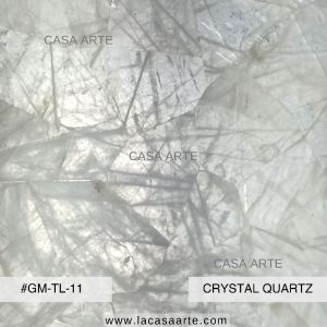 Crystal Quartz Semi Precious Stone Slab Tile