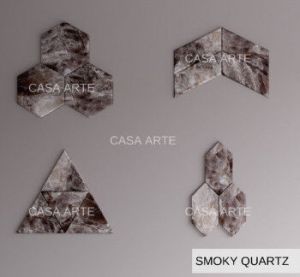 Dark Smoky Quartz Gemstone Tile