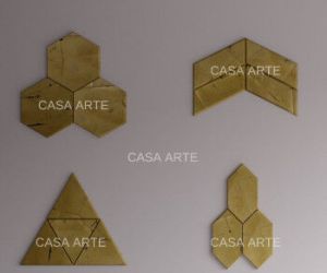 Golden Pyrite Gemstone Tile