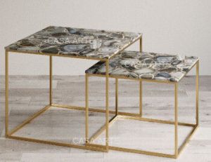 Grey Agate Nested Coffee Table
