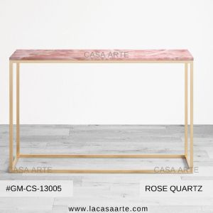 Rose Quartz Console Table