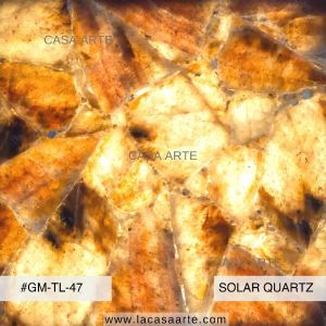 Solar Quartz Semi Precious Stone Slab Tile