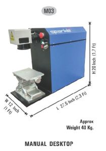 Manual Desktop Laser Marking Engraving Machine